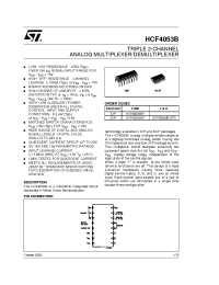 Datasheet HCF4053 manufacturer STMicroelectronics